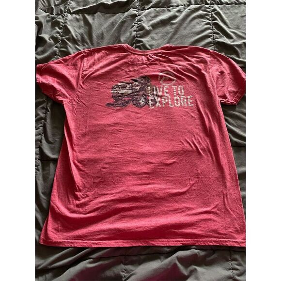 Magellan Men's M Red Graphic Print Adventure T-Shirt Short Sleeve - Picture 3 of 4